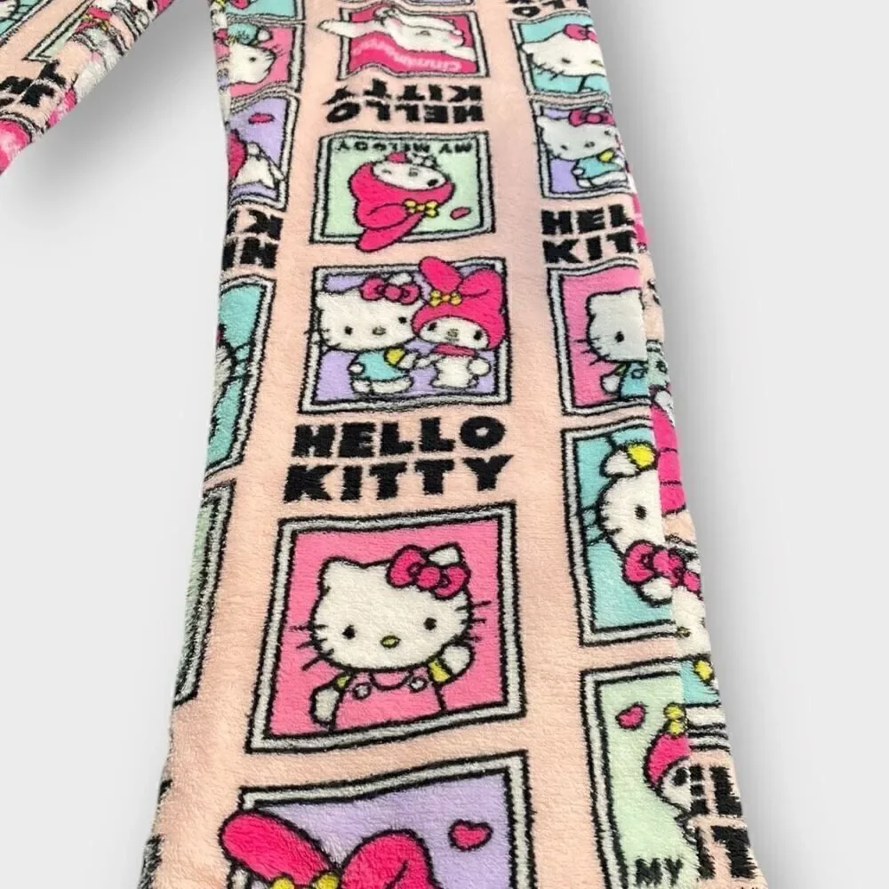 Hello Kitty Sanrio Melody Panels Fuzzy Soft Touch Pajama Pants Womens size XL